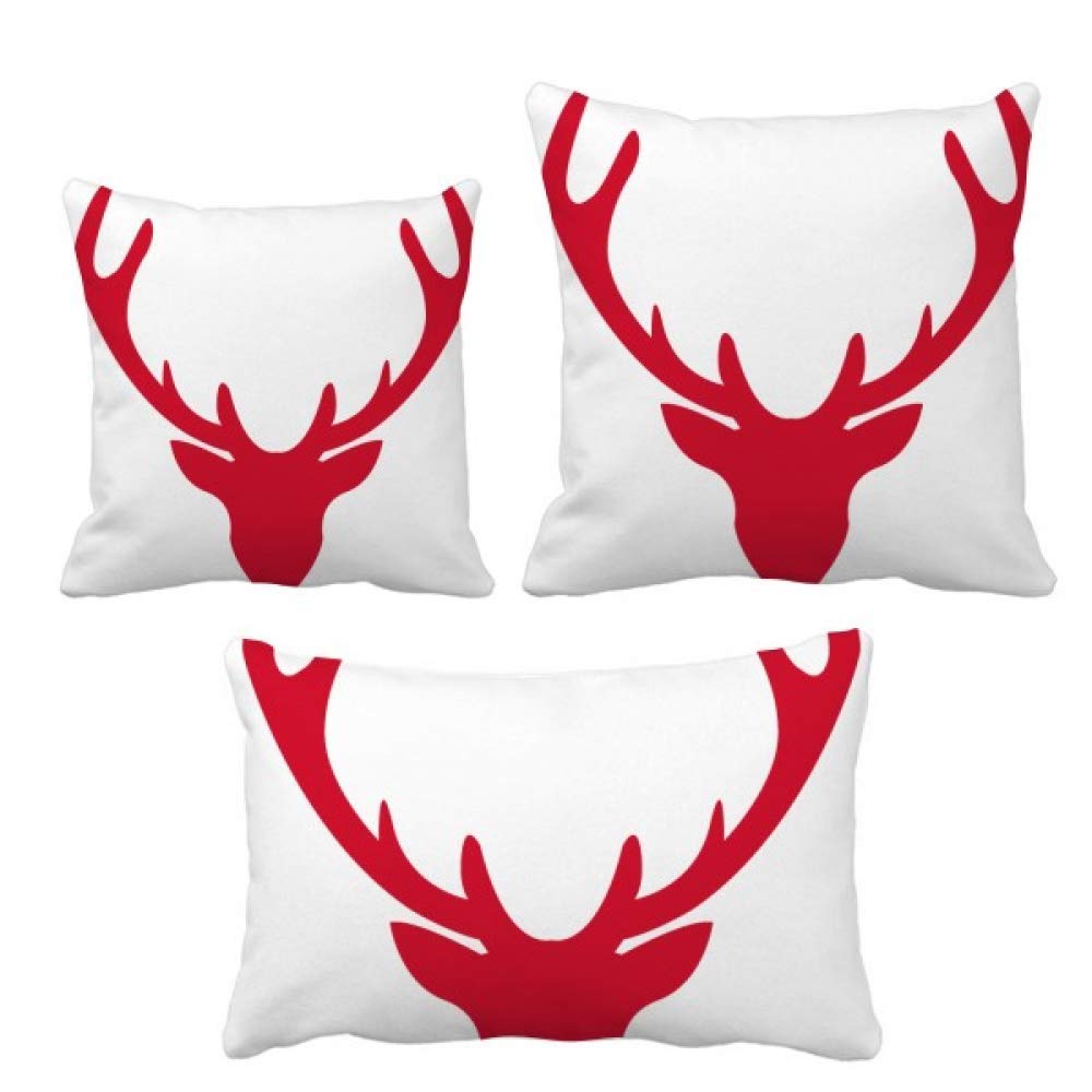 Housse de coussin avatar de Noël rouge pour décoration de canapé