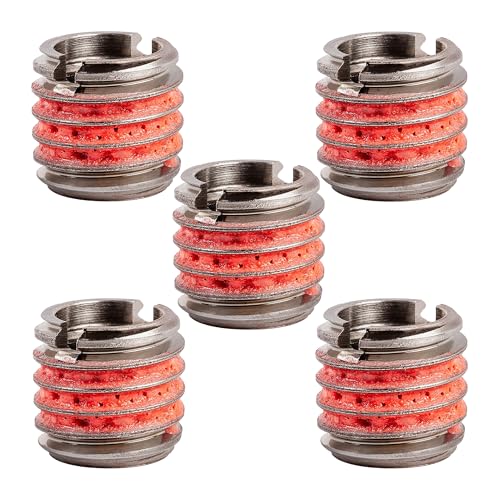 Image of E-Z Lok Externally Threaded Insert, 303 Stainless Steel, 3 /8 inch-16 Internal Threads, 9 /16 inch-12 External Threads, 0.515 inch Length, Made in US (Pack of 5)