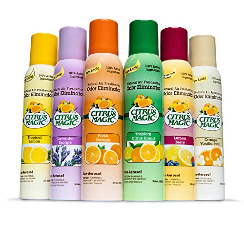 Image of Citrus Magic Odor Eliminating Air Freshener Spray Orange-Vanilla Swirl, 3-Ounce, Pack of 3, 3.0 oz, 3 Count