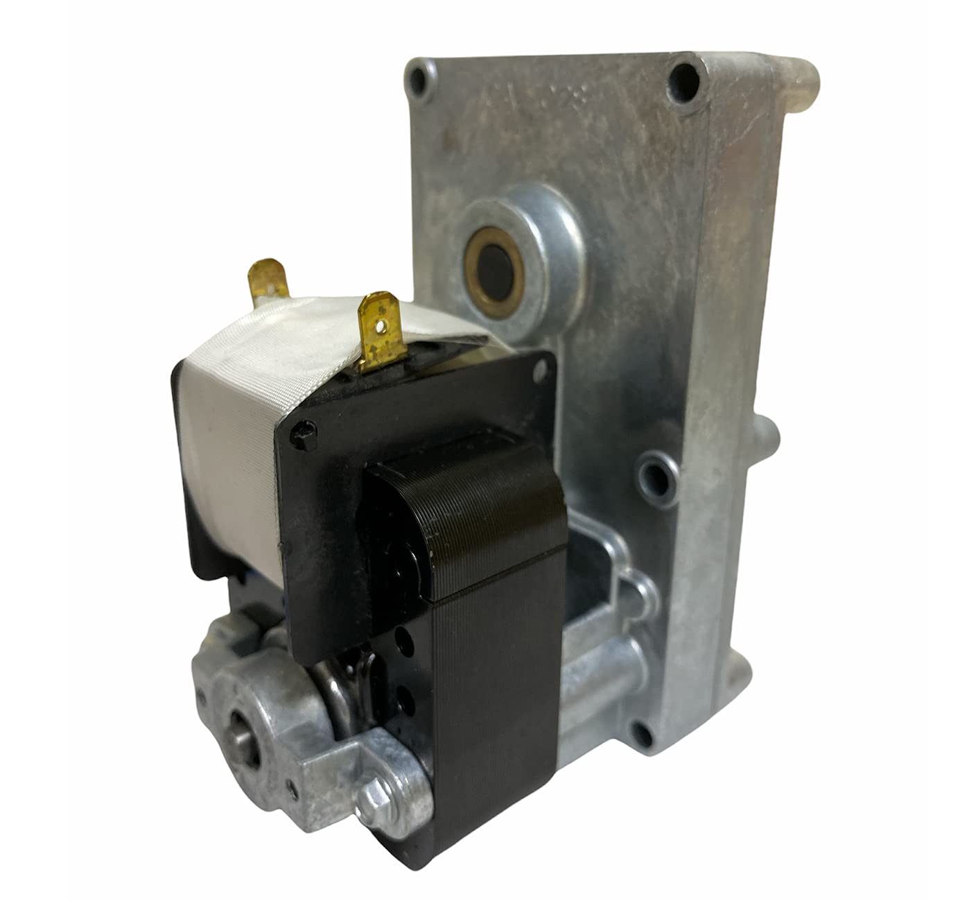 eRicambi, Motoriduttore FB1392 per Stufe a Pellet serie T3, Velocità 1,26rpm, Pacco Lamellare 25mm, Ø Albero 9,5mm, Senso di Rotazione Oraria, Spianatura Doppia