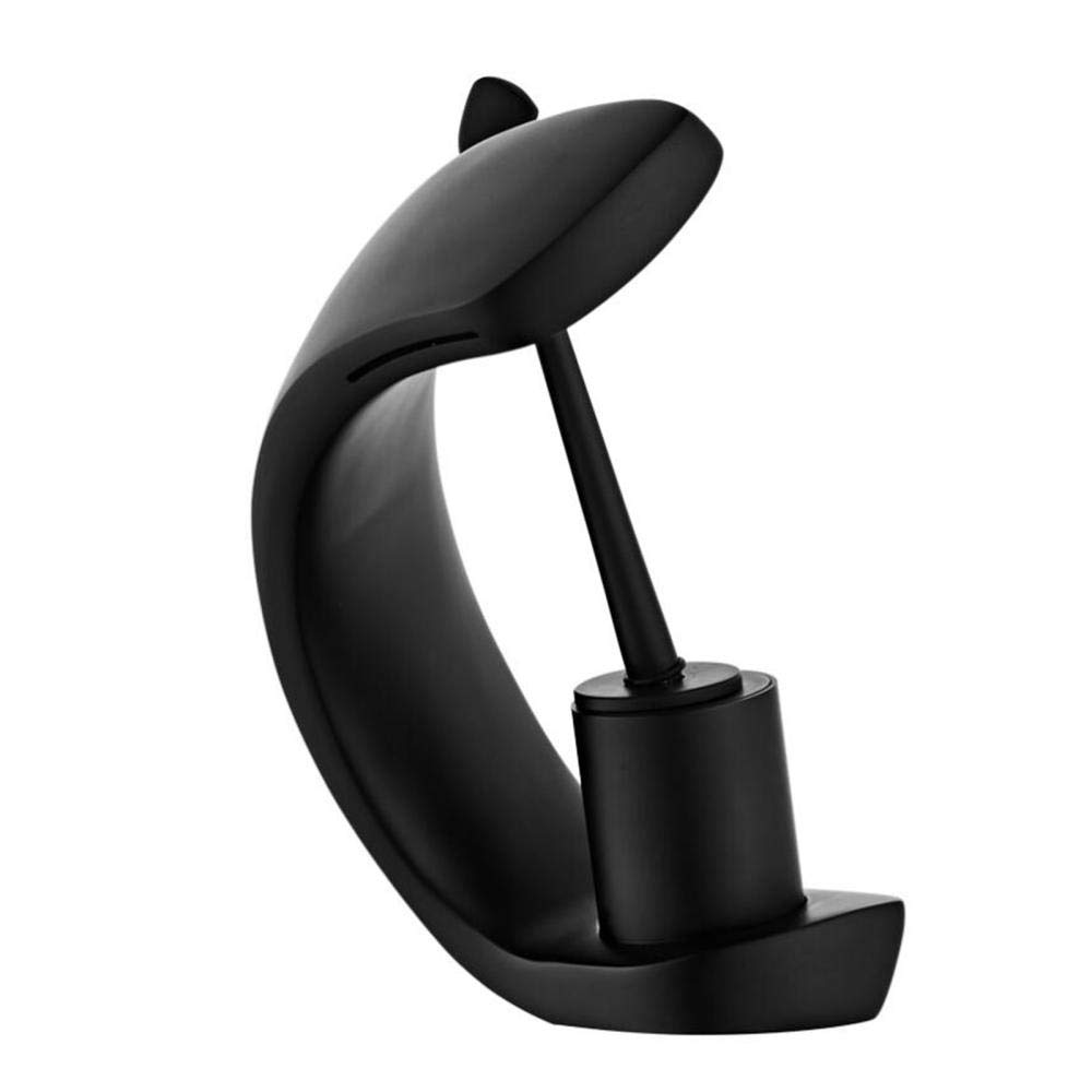 Robinet mitigeur de lavabo anti éclaboussure cascade en laiton