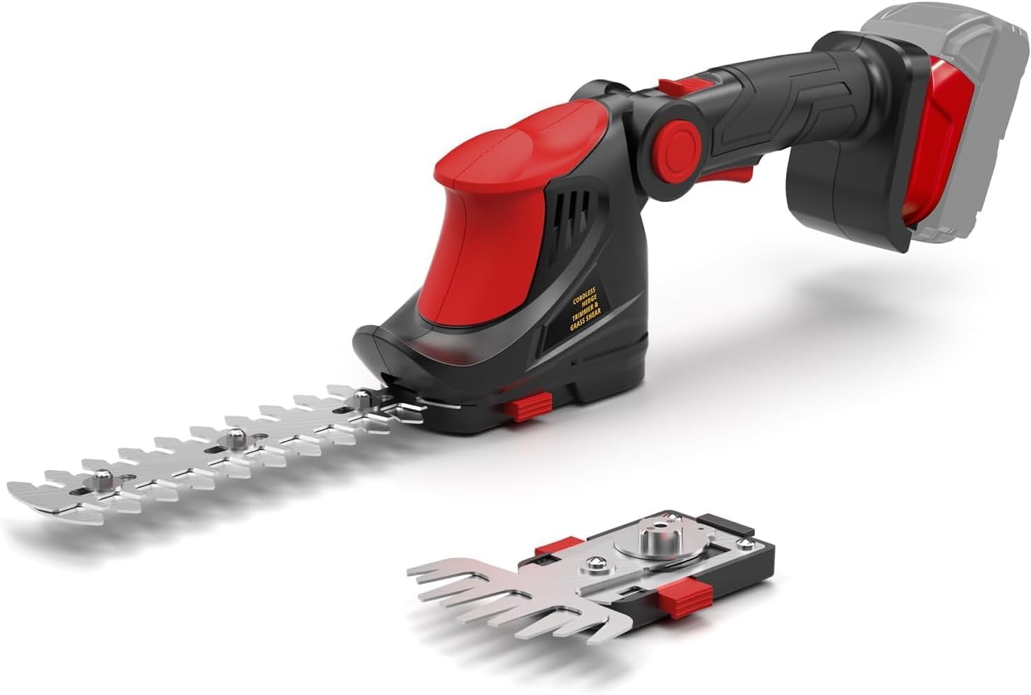 Akumulatorowy trymer do żywopłotu do akumulatorów Milwaukee 18V MAX, trymer do trawy i elektryczny trymer do żywopłotu 1500 obr./min, konstrukcja 2 w 1, idealny do pielęgnacji podwórka, ogrodu i