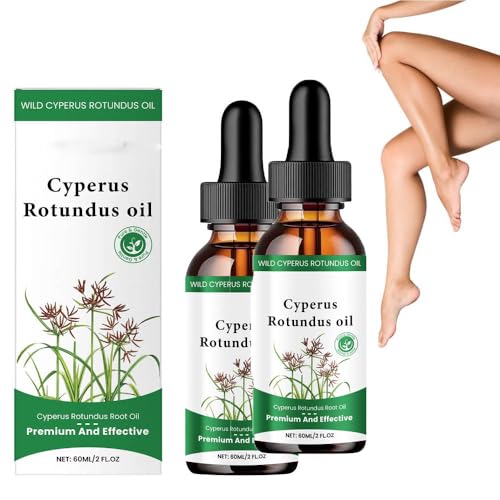 Cyperus Rotundus Oil, 60ml Cyperus Rotundus Aceite de Cuidado de Depilación, Aceite de Ciprés Orgánico Hidratante y Nutritivo para la Depilación (2 Pcs)