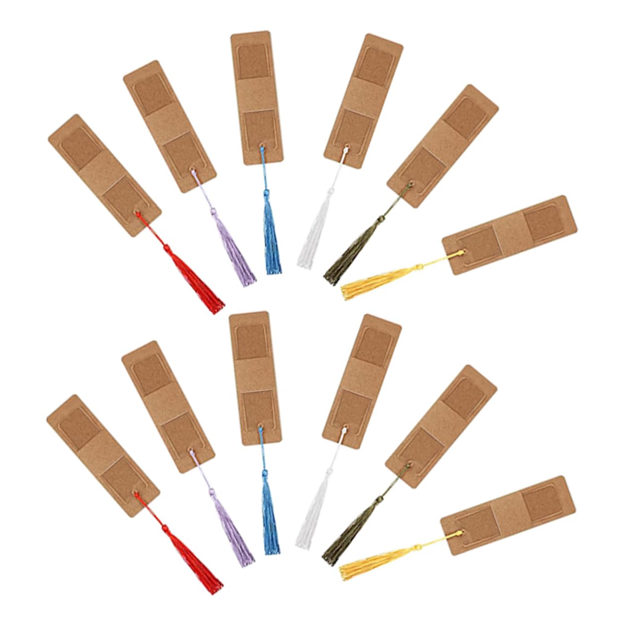DOITOOL 150 Set Segnalibri Acrilici Vuoti con Nappe Colorate Segnalibri Mano per Progetti Diy