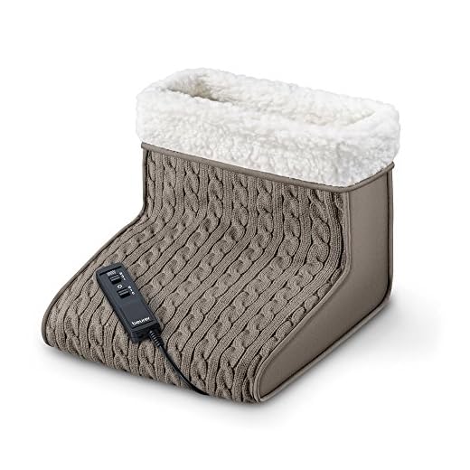 Beurer FWM 45 Fußwärmer mit Massagefunktion, Wärme und Entspannung für beanspruchte Füße mit weichem Teddy-Futter