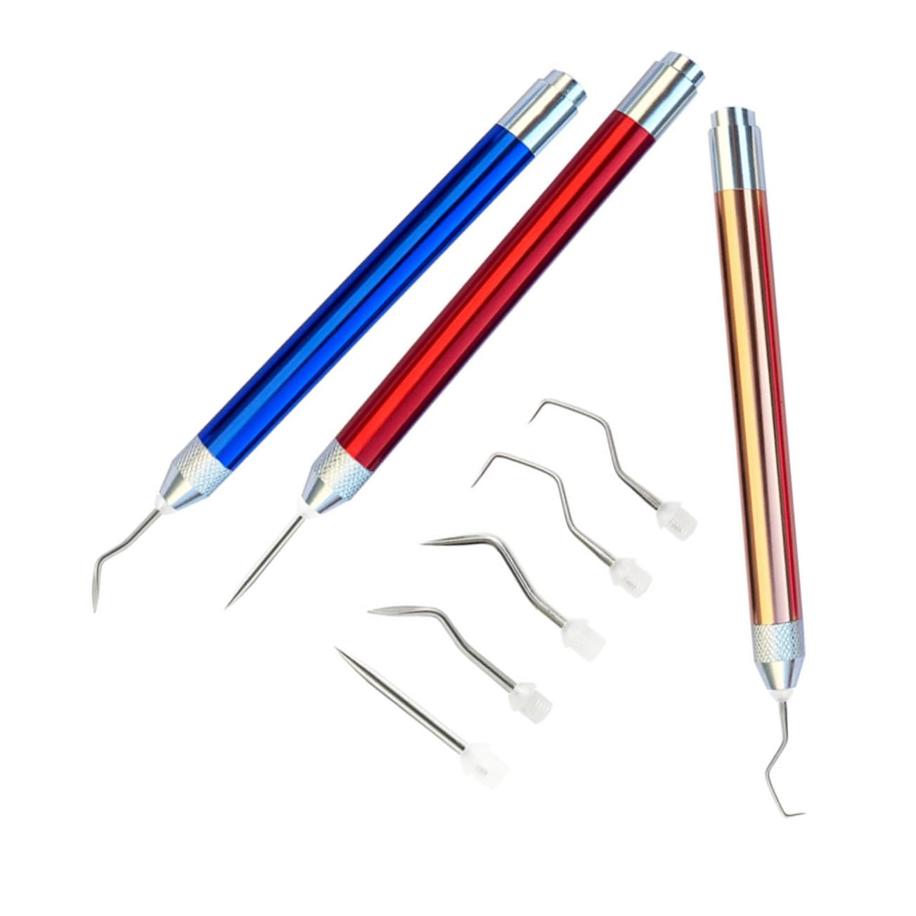 DOITOOL 5 Juegos Herramientas de Desmalezado de Vinilo DIY Kit de Accesorios Manualidades Compatible Incluye Puntas Proyectos y Decoración