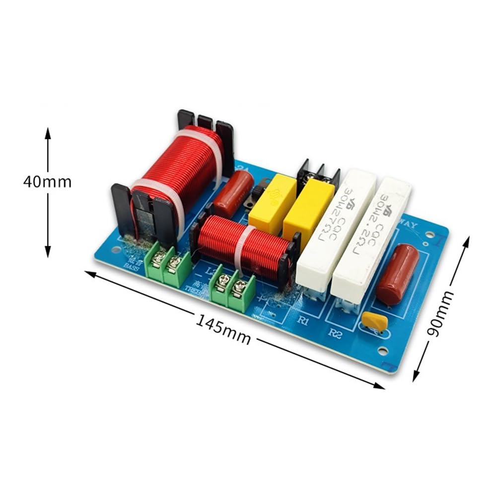 2 PC PA-2A Altoparlante A 2 Vie Crossover Alti + Subwoofer per Puri 450W Divisore di Frequenza Filtri PCB Fai da Te + Componenti Elettronici Fai da Te per la Casa
