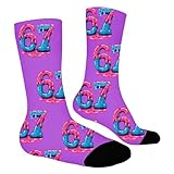 67 Socken für Jungen Mädchen, lustige Designs, Baseball-Socken 67#A306