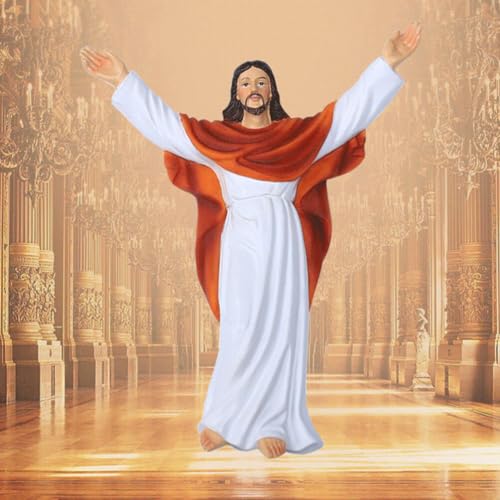 Figurine Jésus résine décoration murale sacrée accessoire de décor intérieur église - 7