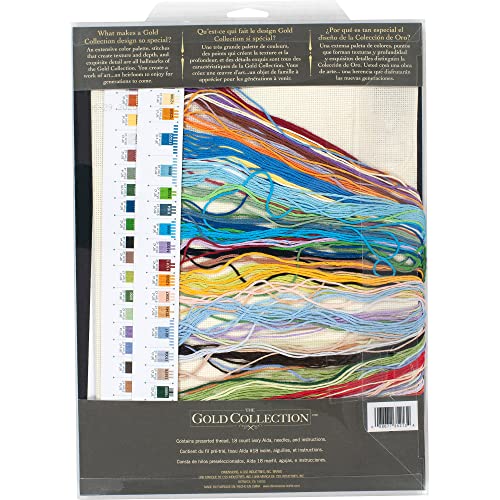 Image of Dimensions 35213 Gold Collection Hot Air Balloon Advanced Counted Cross Stitch Kit, 18 Cnt. Ivory Aida, 12'' x 16''