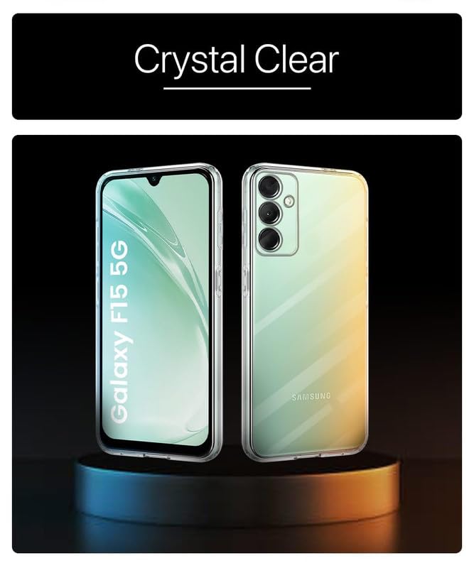Image of Case Creation Brand - Mobile Cover for Samsung Galaxy F15 5G (Soft & Flexible Back Case), Transparent