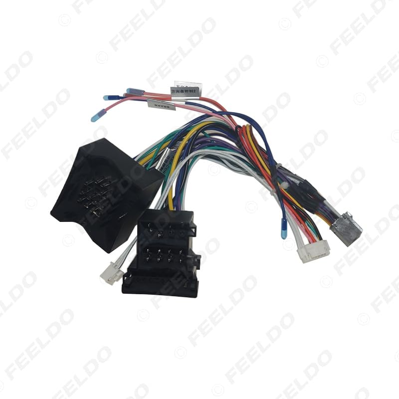 Car for Audio Raddio 16PIN Android Power Cable Adapter for Porsche Cayenne CD/DVD Player Wiring Harness - (Color Name: AB Cable-canbus Box)