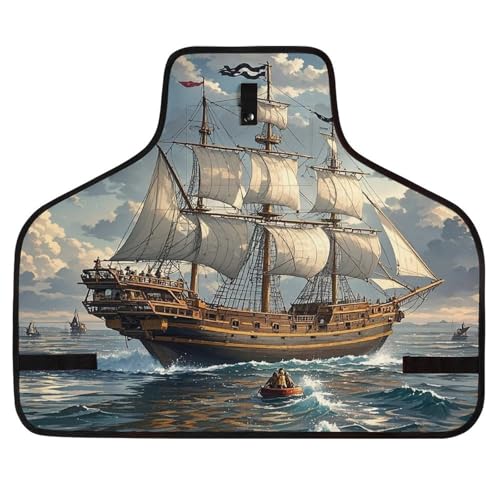 Delantal de trabajo unisex RLDOBOFE vintage náutico miniatura 1