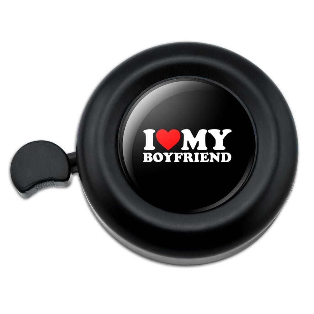 Graphics & More I Heart My Boyfriend Bicycle Handlebar Bike Bell