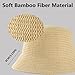 MEINICIY Womens Bucket Hat, Beach Sun Hat for Women, Sun Protection Bamboo Mesh Woven Foldable Packable, Beige