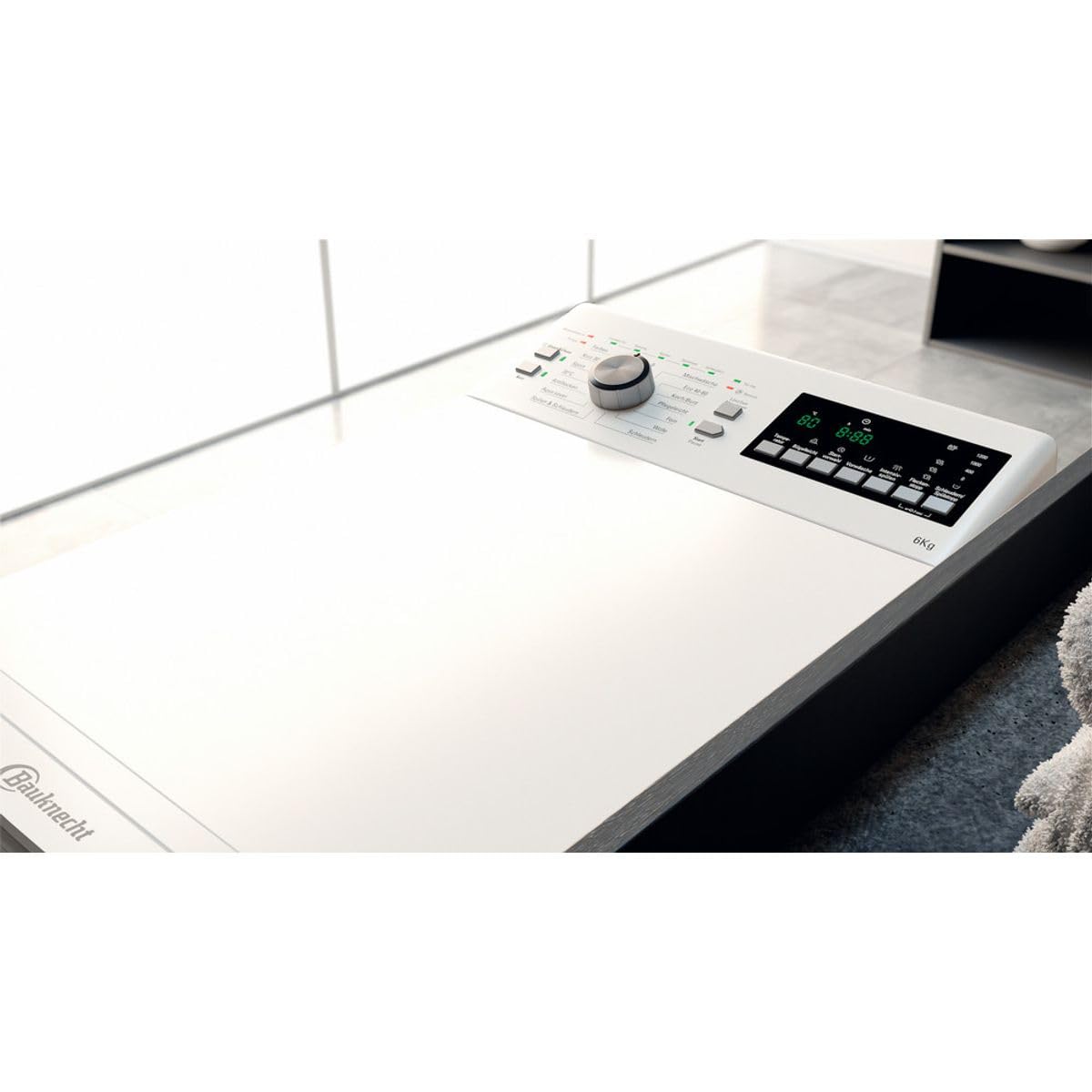 Bauknecht - WTL 56313 C Toplader-Waschmaschine - 6 kg Fassungsvermögen - Antiflecken-Programm ab 15°, Green&Clean, Mehrfachwasserschutz+ - Freistehend - Energieklasse C - 90 x 40 x 60 cm - Weiss