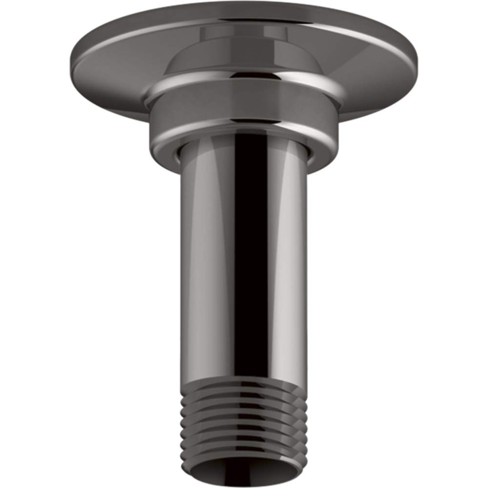 Bras de douche droit titane Kohler 7396-TT avec bride murale 3"