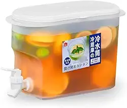 Dispenser Suqueira Plástica com Tampa 3L para Geladeira com Torneira Líquidos Saborizados, Bebidas Geladas Leve, ideal para o Verão, Reservatório Levar Praia água sempre gelada fácil