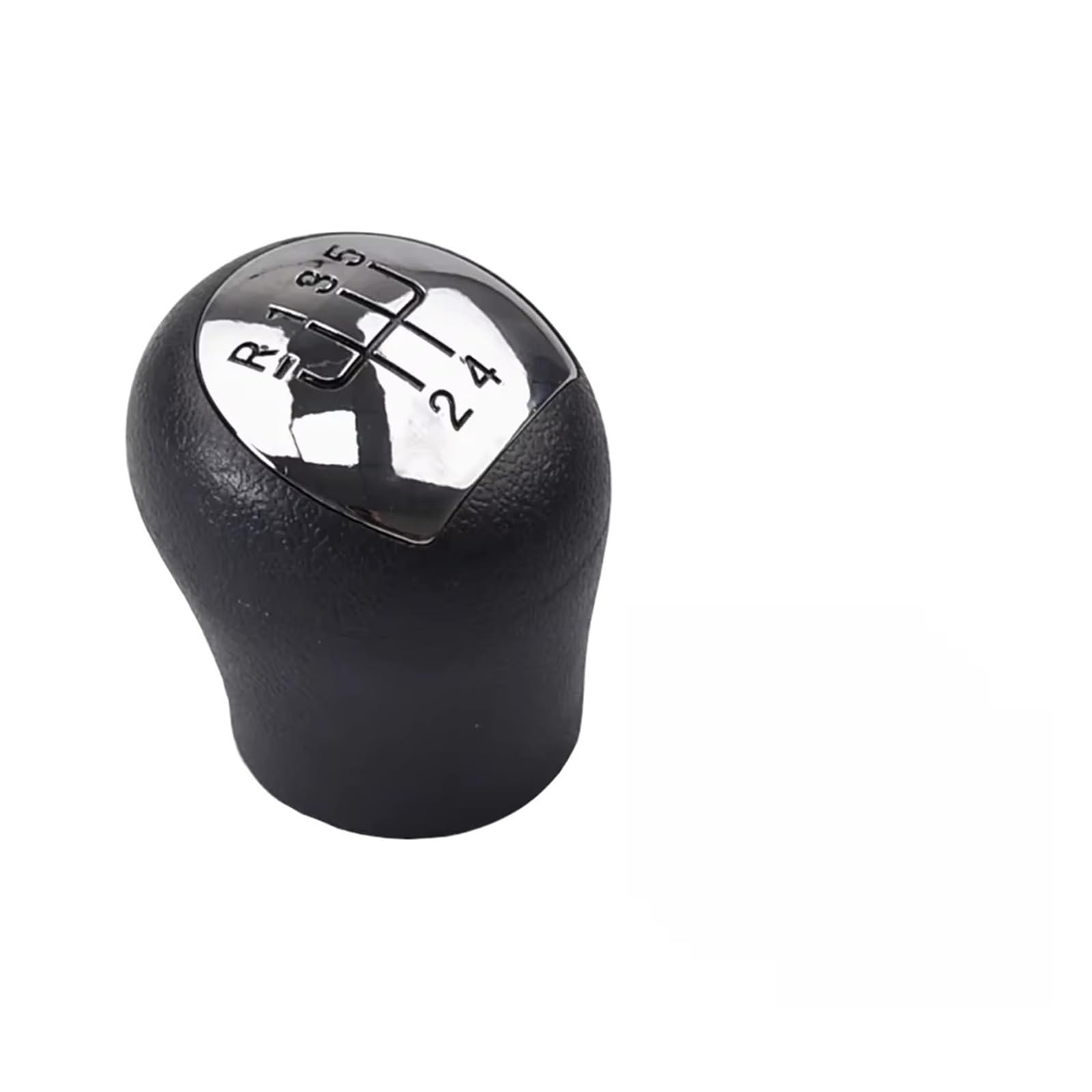 QWQAAB Manual Gear Knob for Clio for Megane for Scenic for Laguna for Kangoo for Espace for Twingo 12mm 5 Speed Manual Gear Shift Knob(Chrome)