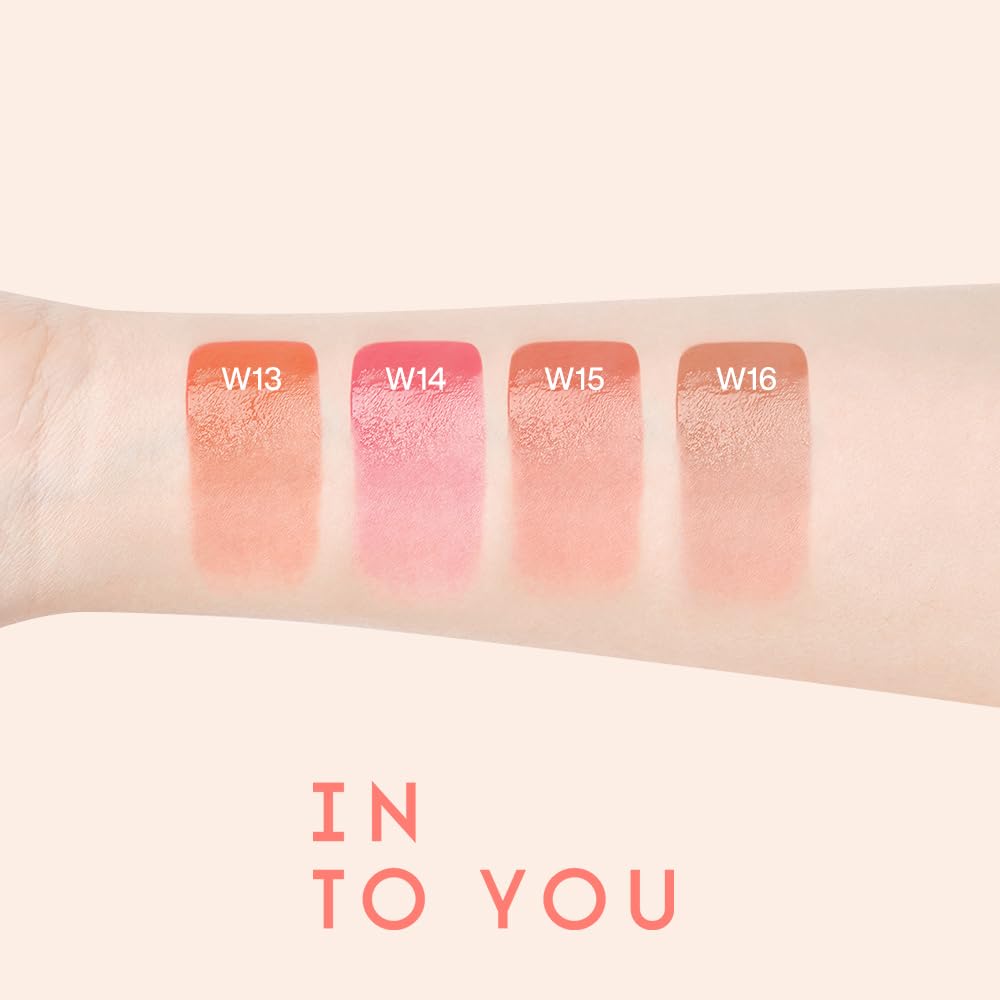 INTO YOU Lipstick Watery Lip Matt Finish Hydrating Long-lasting Smudge-proof Lip Stain Makeup High Pigment Lightweight Non Sticky Lip Gloss for Girls and Women, 0.1 oz (3g) in W14 Guava Lychee - Image 6
