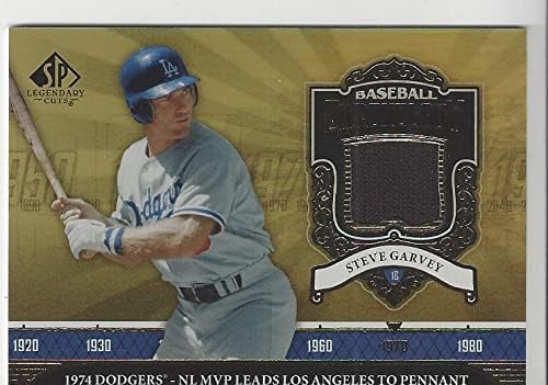 Steve Garvey Baseball Chronology Game Used Memorabilia Relic Special Insert Collectible Baseball Card - 2006 Upper Deck SP Legendary Cuts Baseball Card #BC-SG (Dodgers) Free Shipping