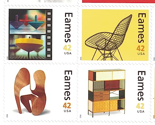 Charles and Ray Eames Collectible Sheet of Sixteen 42 Cent Stamps Scott 4333 By USPS