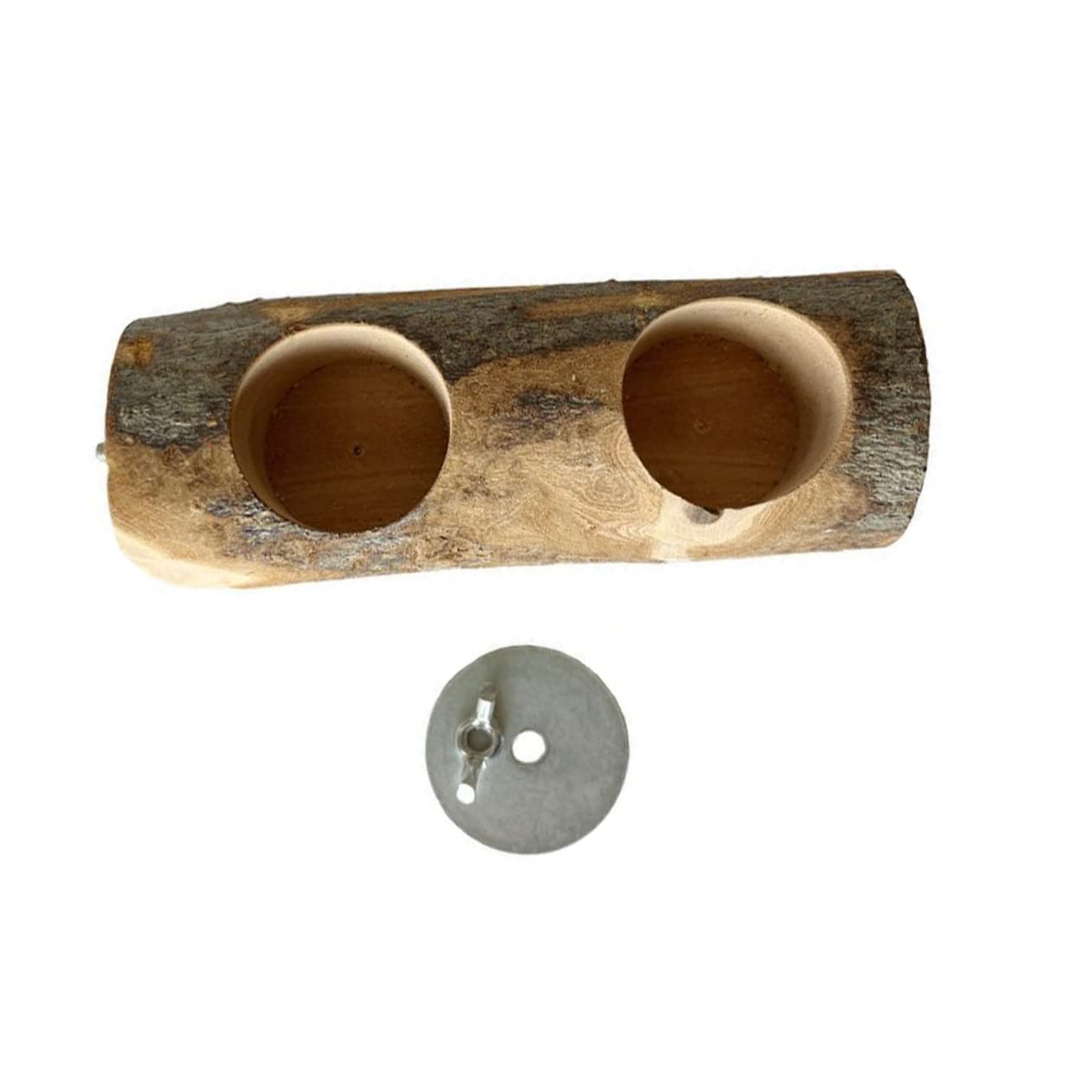 HAPINARY Creative Parrot Bird Feeder Perch Easy Install Feed Holder for Cage Lightweight and Washable Food Container for Nuts and Fruits for Daily Bird Feeding