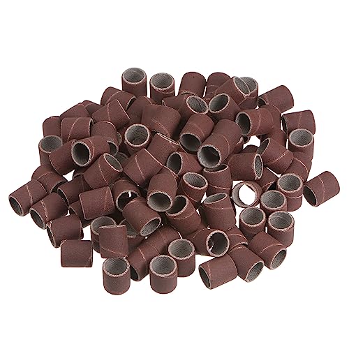 HARFINGTON 100pcs Sanding Drums 3/8 Inch Mini Sanding Sleeves 400 Grit Sanding Bands for Drum Sander Rotary Tools