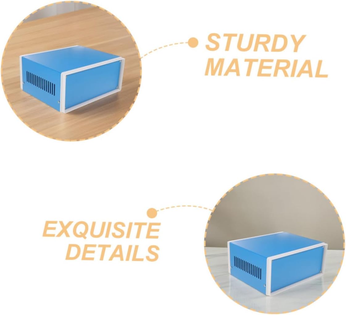 Veemoon 2pcs Robust Metal Junction Box for Outdoor Use Electrical Enclosure Project Case Weatherproof Electrical Box