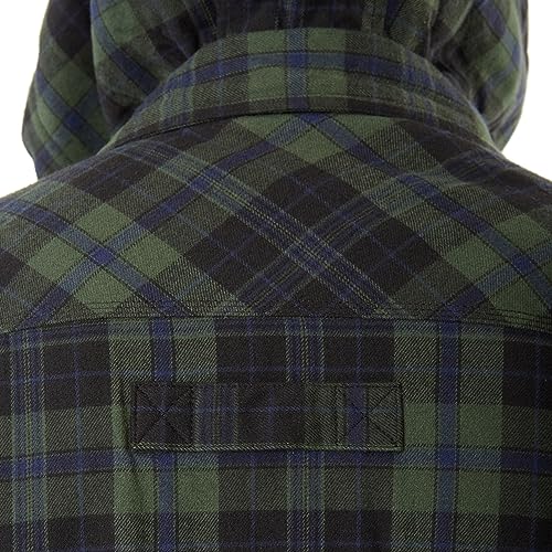 Image of Smith's Workwear Men's Sherpa-Lined Hooded Flannel Shirt-Jacket