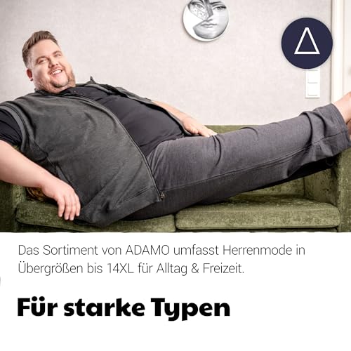 ADAMO Schwarze Kurze Jogginghose in großen Größen bis 14XL, Größe:14XL