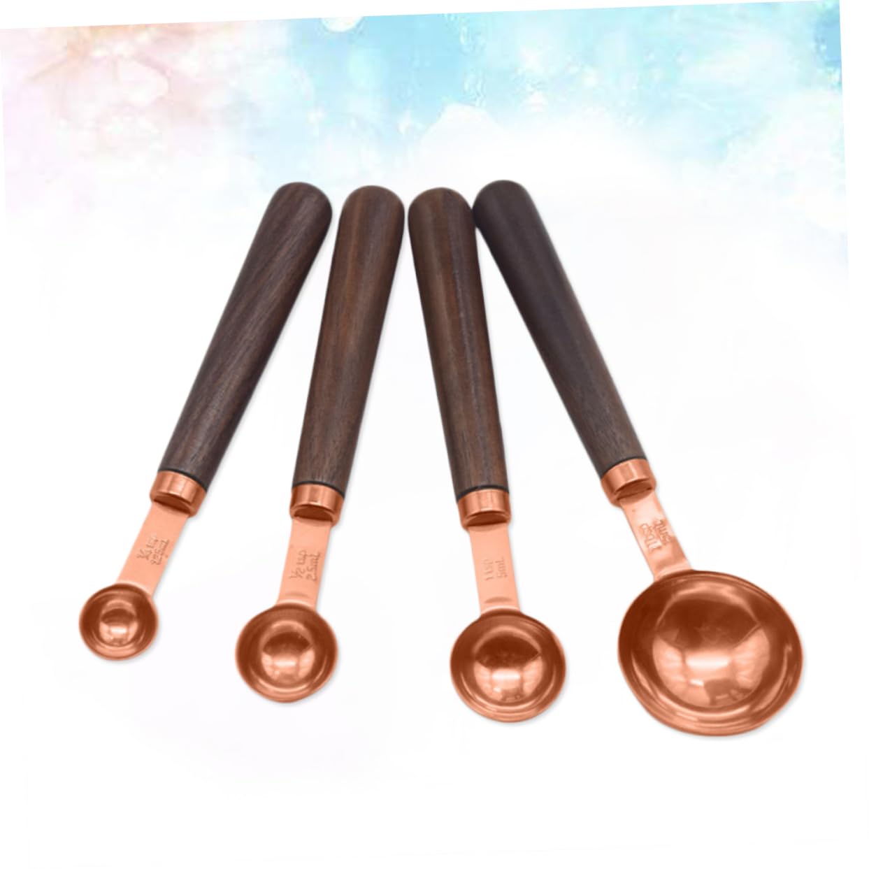 12 Pièces cuillere doseuse Acier inoxydable outil de cuisson à manche à mesurer