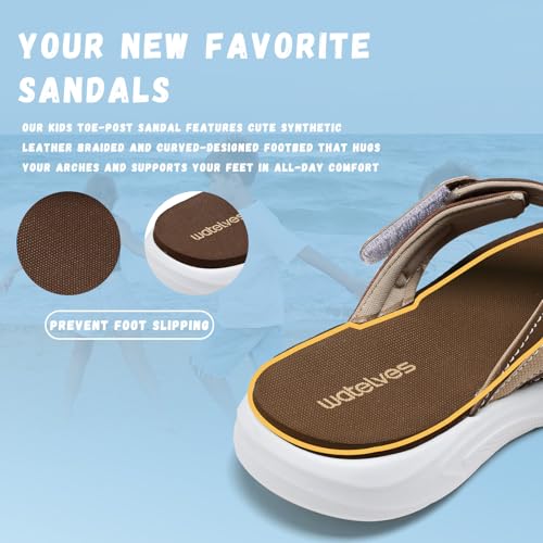 Image of WateLves Girls Flip Flops Non-Slip Casual Thong Sandals Summer Sandal Shoes for Beach Swim Pool (Little Kid /Big Kid)