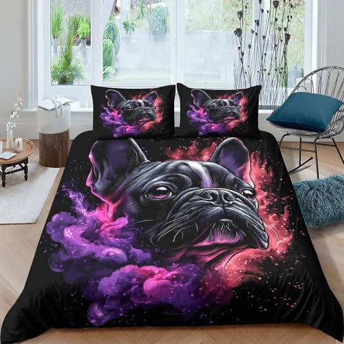 Lit bouledogue français 140x200cm pour créer un cocon douillet d'adolescent