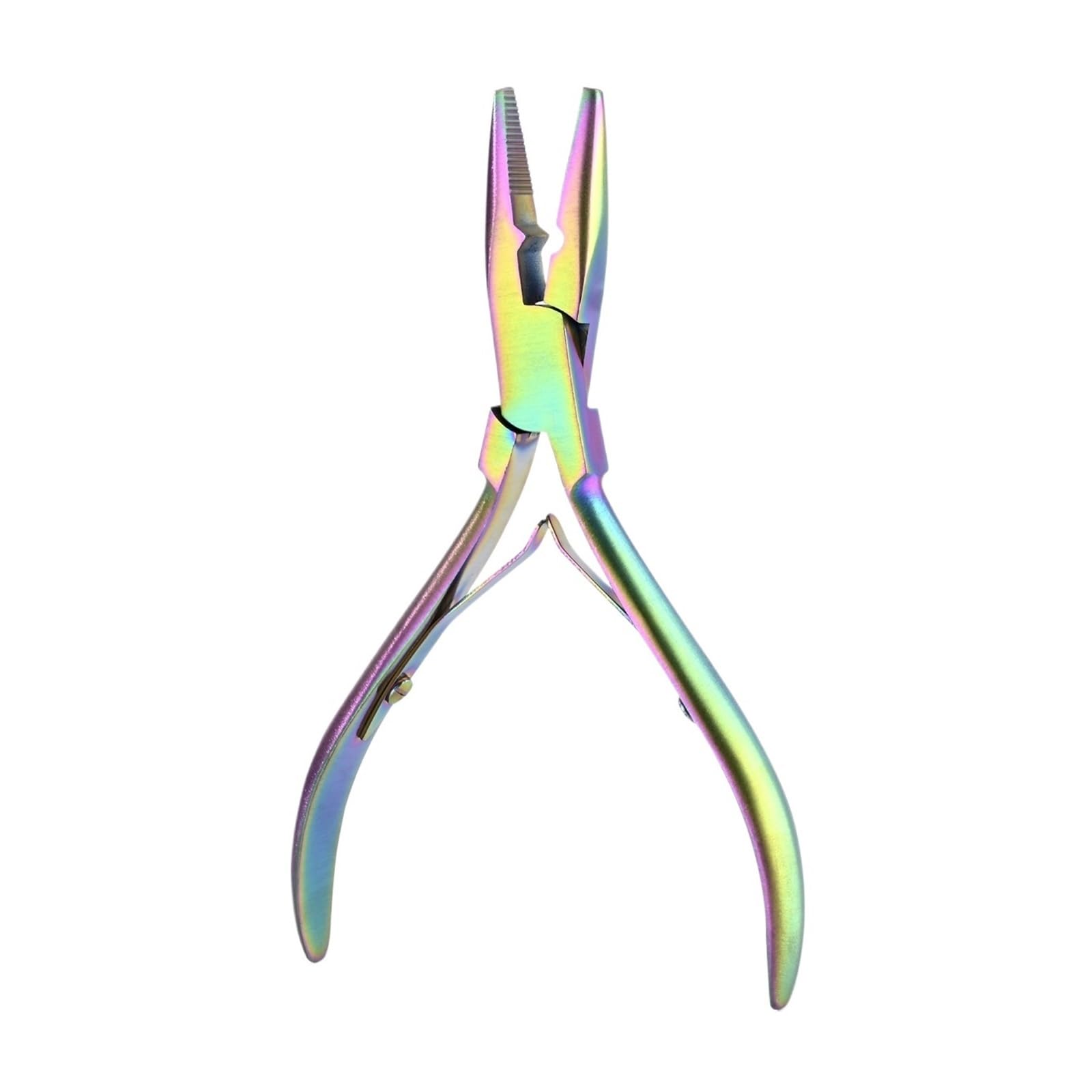 Hair Extension Tool Pliers,Professional Micro Ring Hair Extensions Application Pliers Tool Kit for Micro Link Beads Closer Plier Hair Extension Pliers(Titanium)