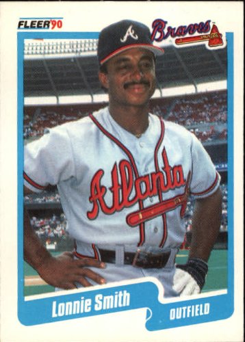 rare 1990 fleer baseball cards Card #593 Lonnie Smith : Collectibles & Fine Art Set is in the white box Vintage 1990 MLB Fleer Baseball