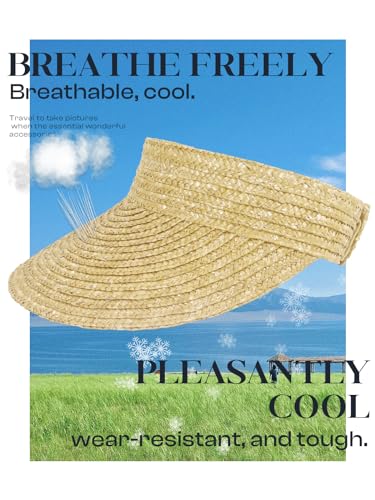 Straw Visor - Sombrero de playa y verano miniatura 3