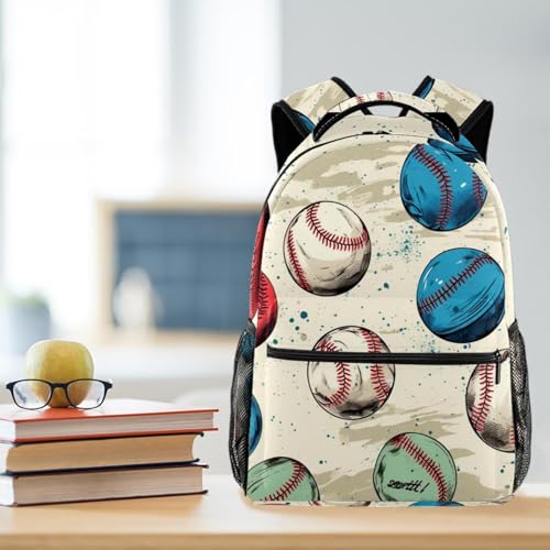 Sac à dos de campus multicolore idéal pour école, voyage et activités de loisirs