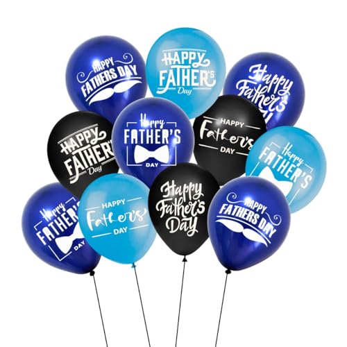 Image of HK balloons Rubber 30Pcs Happy Fathers Day Decoration Item Perfect Best Dad Celebration Party Supplies & Decor Dad'S Special Day Gift Decor For Father'S Day Celebration, Multicolor