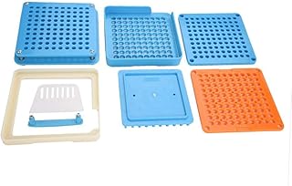 Puste uchwyty na kapsułki z dozownikiem, 100 otworów, napełnianie kapsułek z Spreader, ręczny wypełniacz kapsułek do witamin proszek narzędzie do napełniania 00# (z płytką blokującą puder Block)