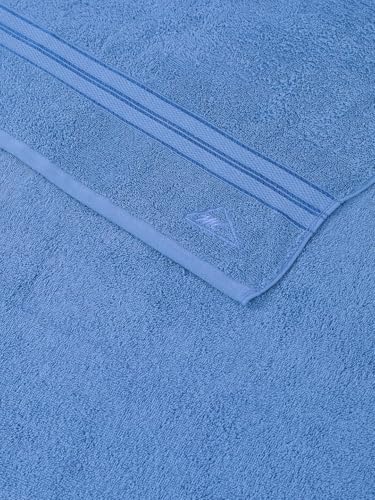Image of Monte Carlo Essential 100% Cotton Bath Towel | 400 GSM Lightweight & Quick Dry | Soft Absorbent Large Towel 75x150 cm | Skin Friendly Daily Use Bathroom Towel for Men & Women (Jasper) | Boy Blue