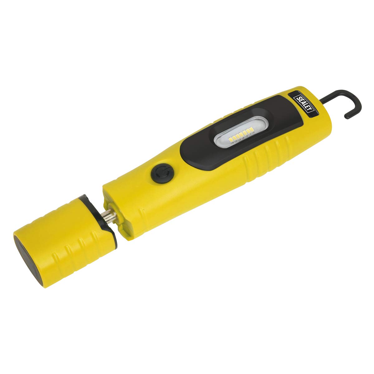 Sealey Led3602y Rechargeable 360 Deg. Inspection Lamp 7 Smd + 3W Led Yellow Lithium-Ion