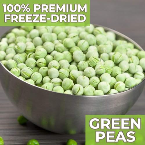 image for Nutristore Freeze Dried Green Peas | Vegetables for Healthy Snack or L
