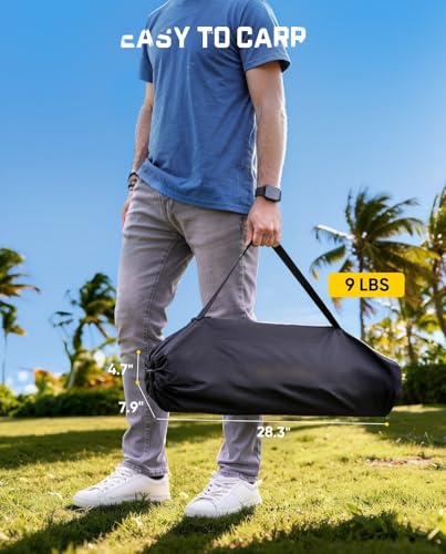 Image of FanttikOutdoor Zeta V11 Pro Camping Table, Portable Folding Roll Up Table with Lightweight Aluminum Top & Carry Bag for Camping, BBQ, Tailgating Party, Picnic, Backyard, Large