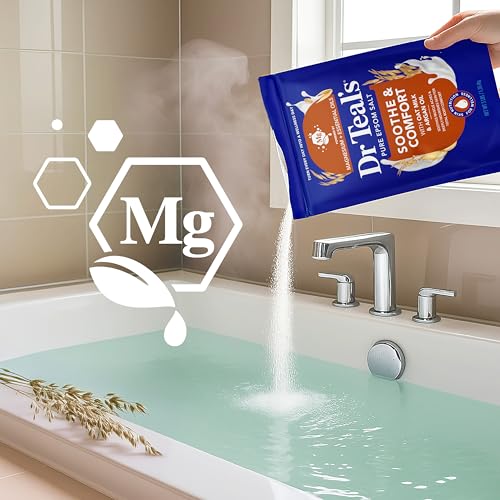 Dr Teal's Epsom Salt Magnesium Soak, Soothe & Comfort with Oat Milk & Argan Oil, 3 lbs - image 5