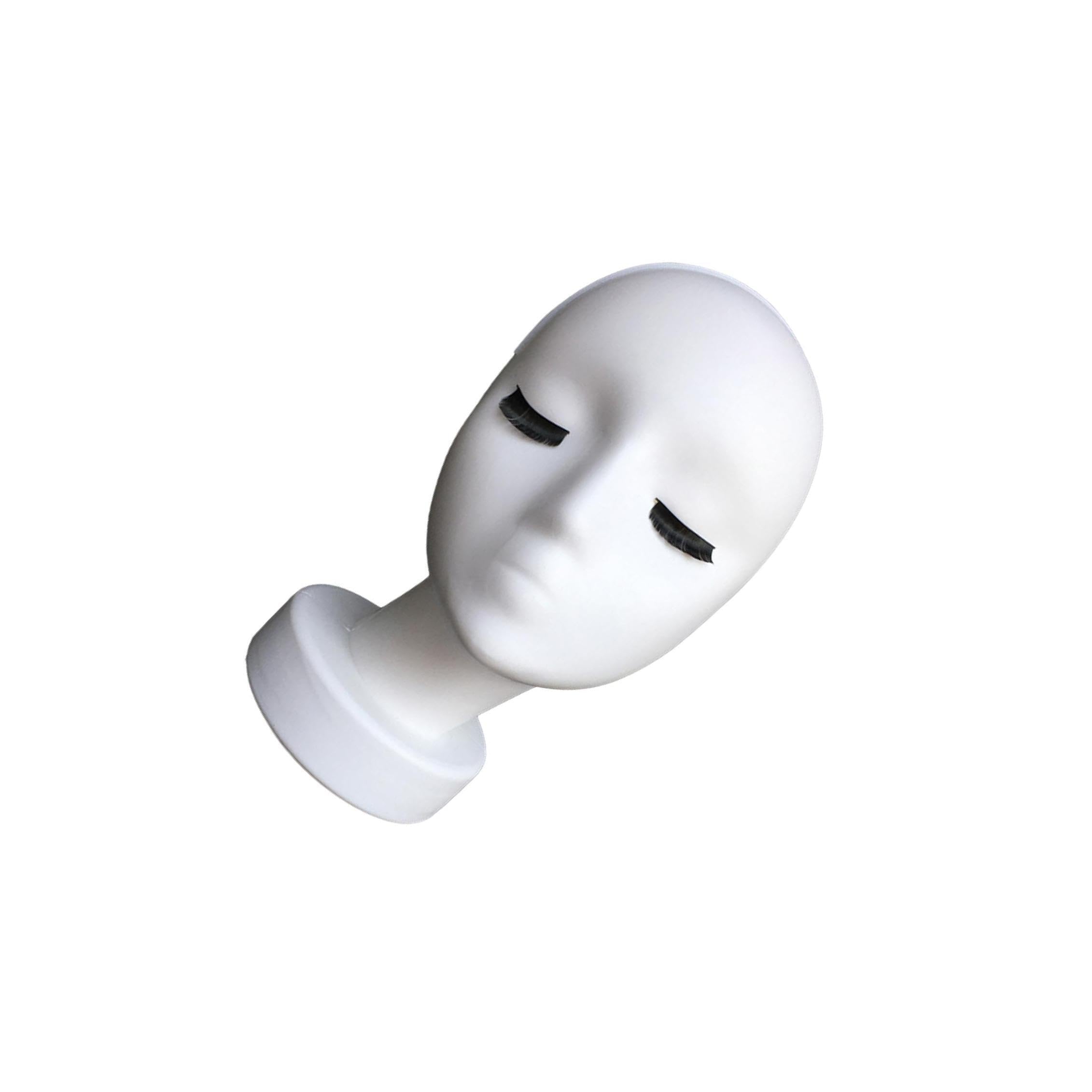 AUYXSSZ Fashionable Female Mannequin Head Wig Holder Showcasing Wigs Jewelry And Scarves Hats Jewelry Necklace Glasses Wig Display Stand Headwear Mannequin