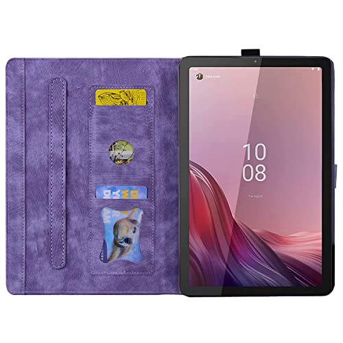 Rosbtib Case for Lenovo Tab M9 HD 9 Inch (TB-310FU) PU Leather Flip Case Stand TPU Cover Protective Case with Card Slot for Lenovo Tab M9 2023 - Image 3