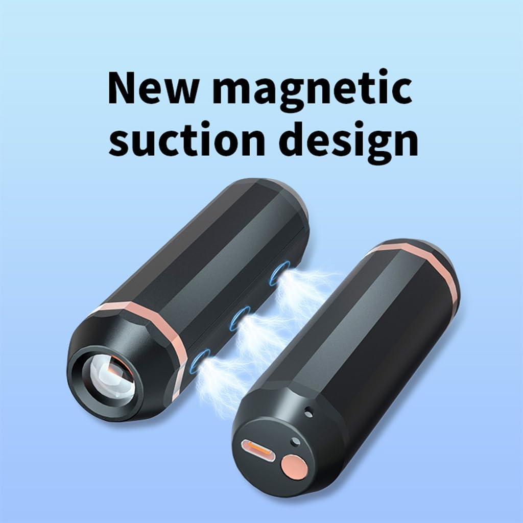 Calentador de manos recargable, actualización de calentador de manos USB recargable magnético 2 en 1, calentador de bolsillo de calentamiento de clase 3, adecuado para mujeres y hombres