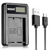Neewer NW-W126 USB Battery Charger for Fujifilm NP-W126 and Fuji FinePix HS30EXR, HS33EXR, HS50EXR, X-A1, X-E1, X-E2, X-M1, X-Pro1, X-T1, X-Pro2