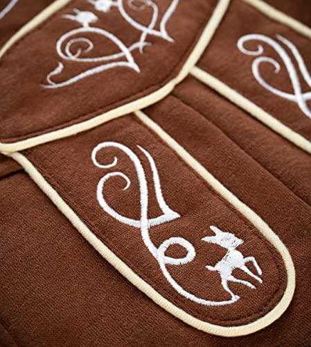 Schöneberger Trachten Couture Lederhosen Baby Overall – Romper Oktoberfest Outfit with Suspenders – Bodysuit Joni4